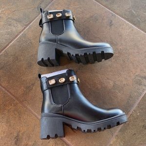 Jeweled Ankles Strap Booties Size 5.5 New in Box